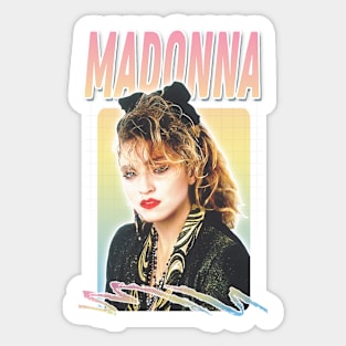 Madonna \/\ Original 80s Vintage Style Design Sticker